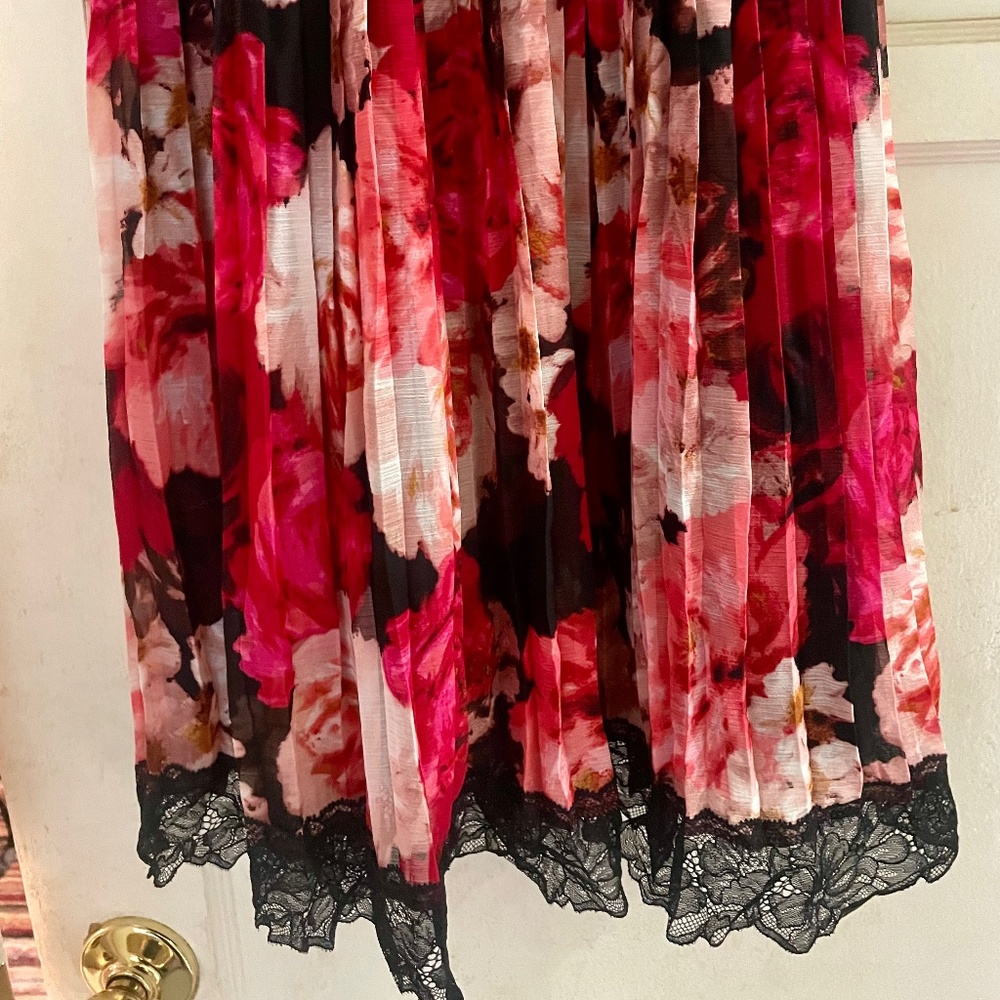 Express Red Pattern/ Multi ColorMini Dress - image 3